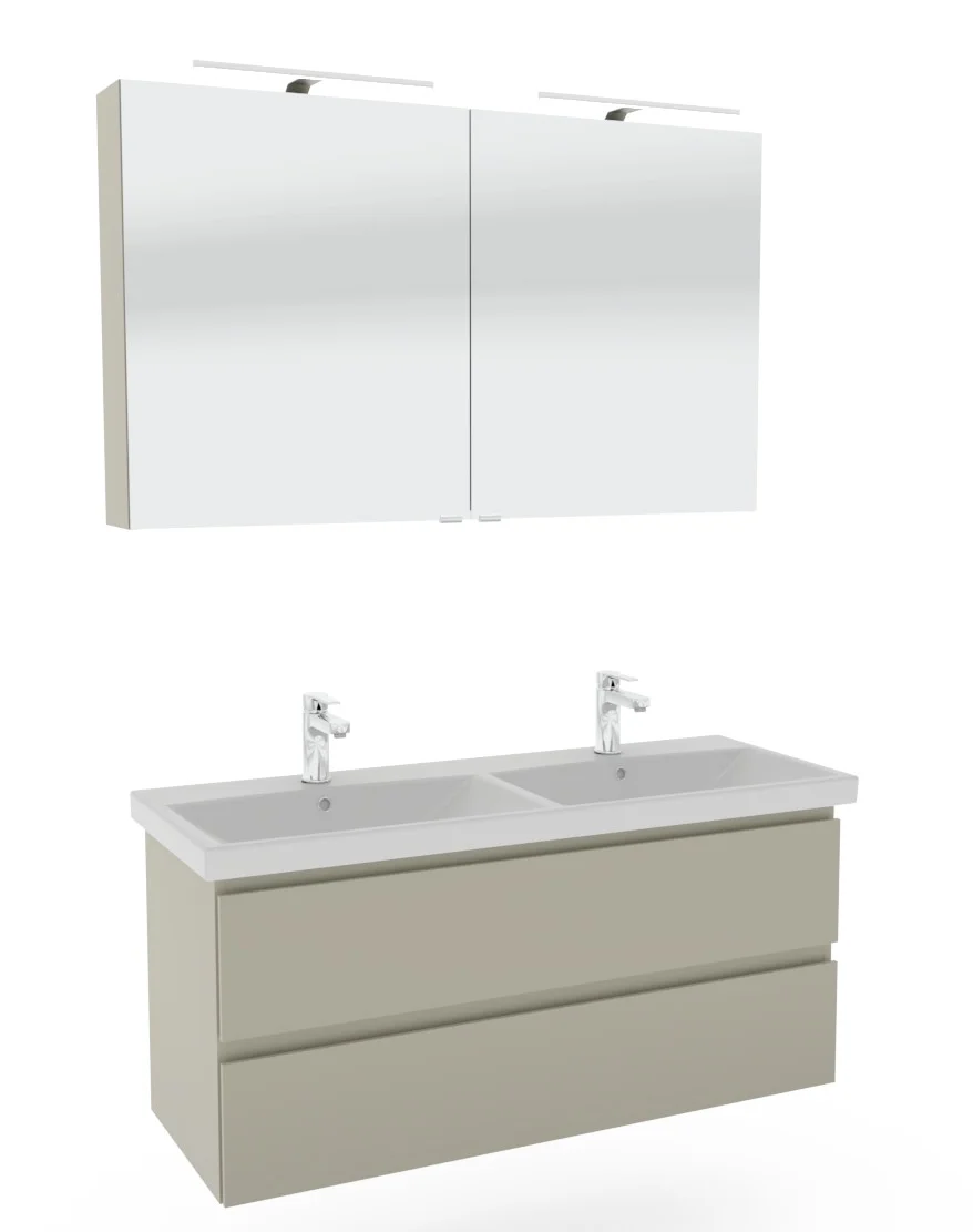 Pelipal 6090 Badmöbelset 120 cm - Doppelwaschbecken - Ansicht 2