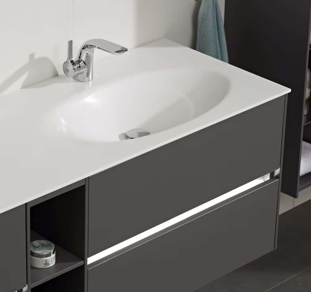 Pelipal 6010 Badmöbel Set 113 cm breit Becken rechts - Set 3.1 - Ansicht 4
