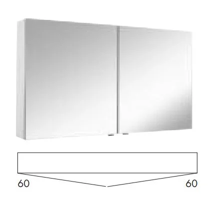 MARLIN 3980spiegel - Spiegelschrank 120 cm breit - SOX12D