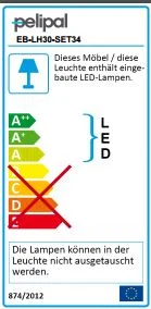EB-LH30-SET 34 LED-Schattenfugen-Beleuchtung (nicht bei Glaswaschtischen möglich)