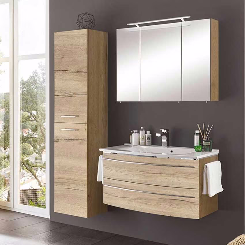 MARLIN 3040city Waschtisch-Set 90 cm - Keramik - Ansicht 8