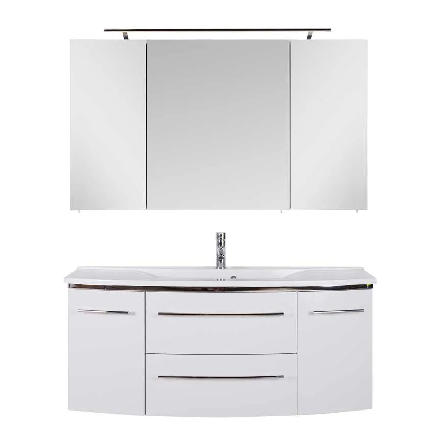MARLIN 3040city Waschtisch-Set 120 cm - Mineralmarmor - Ansicht 10