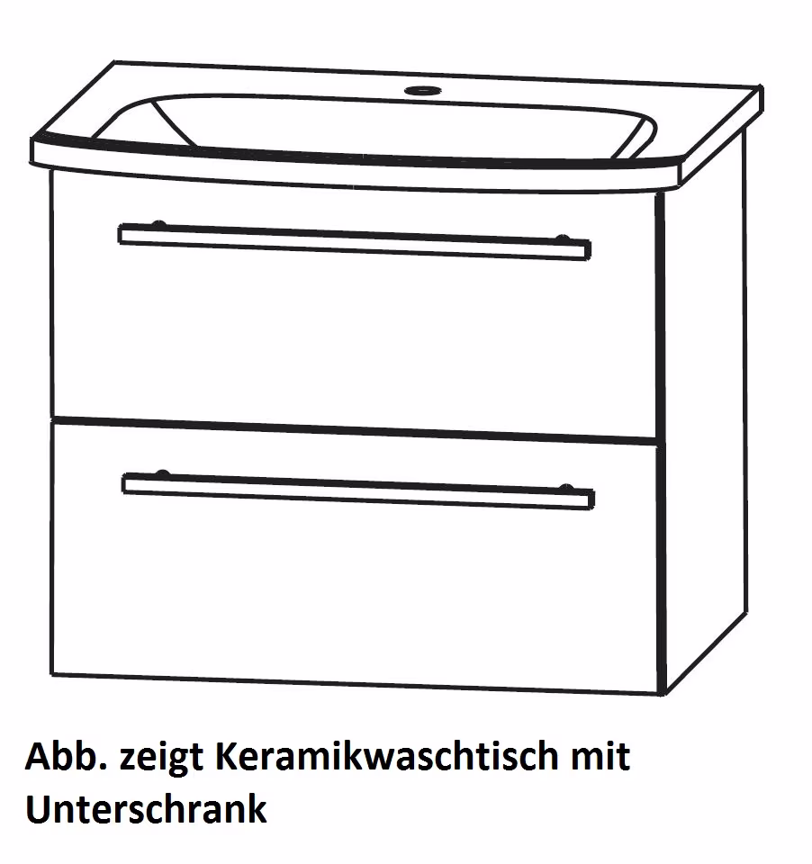 Puris Fine Line Badmöbel Set 62 / 65 cm breit kombinierbar - Ansicht 4