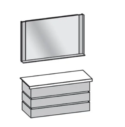 Thielemeyer Fresh Massivholz Badmöbelset 800090/801090 - Vorschlag 7 - 122 cm - Ansicht 3