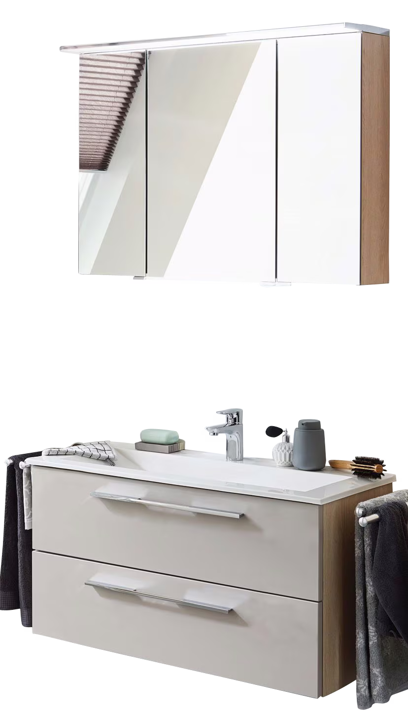 Puris Fine Line Badmöbel Set 92 / 95 cm breit kombinierbar - Ansicht 8