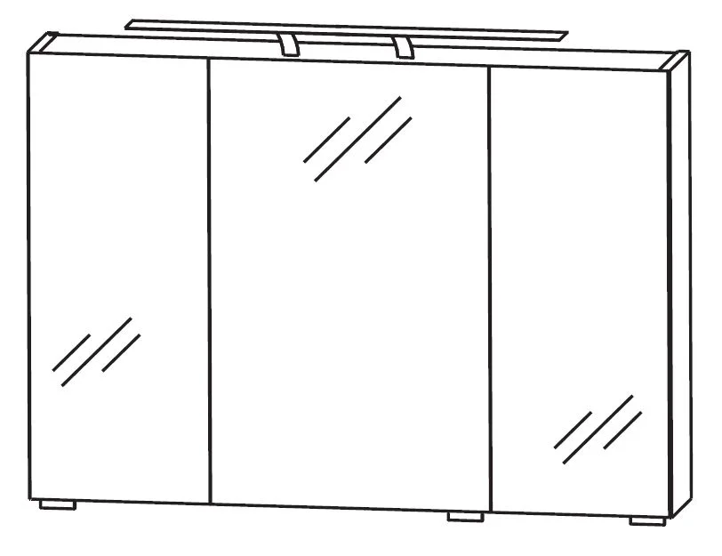 Puris Fresh Spiegelschrank 100 cm S2A431067 - Ansicht 3