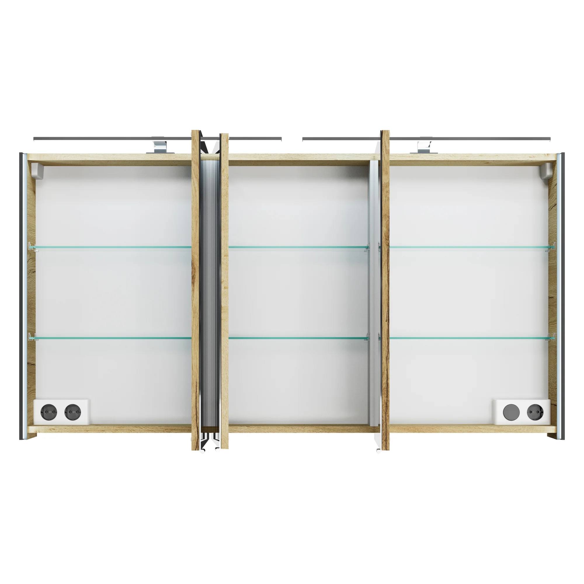 Pelipal 7045 Badmöbel Kombination 130 cm - mit Doppelwaschtisch mit Spiegelschrank - Ansicht 10