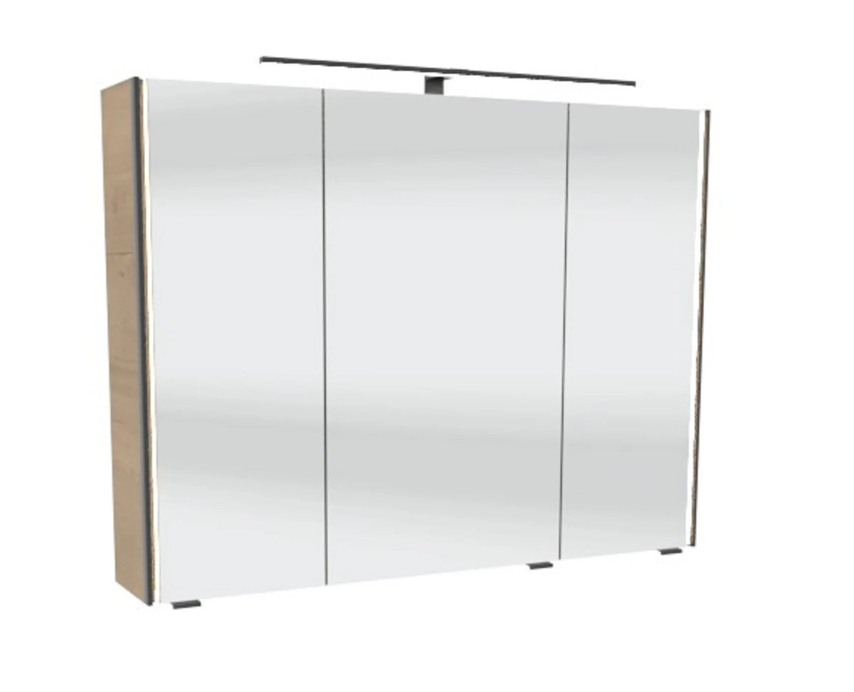 SEEE02193 Spiegelschrank inkl. LED-Profil links und rechts - Aufsatzleuchte optional erhältlich - 70x90x17 cm