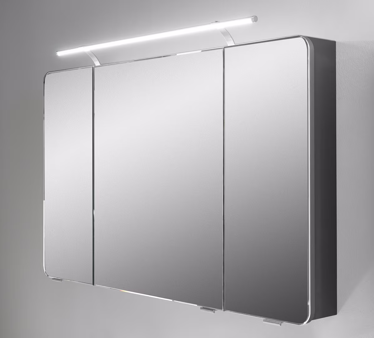 Pelipal 4005 Kombination 90 cm mit Spiegelschrank mit LED-Aufsatzleuchte - Ansicht 3