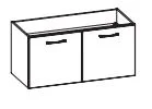 Waschtischunterschrank mit 2 Drehtüren