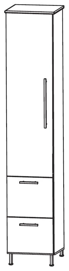 Puris Quada Hochschrank 30 cm HNA083A4S L/R - Ansicht 3