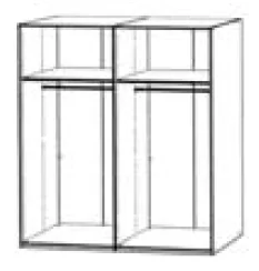 Korpus - Breite 200cm/ Höhe 222cm / 4-türig