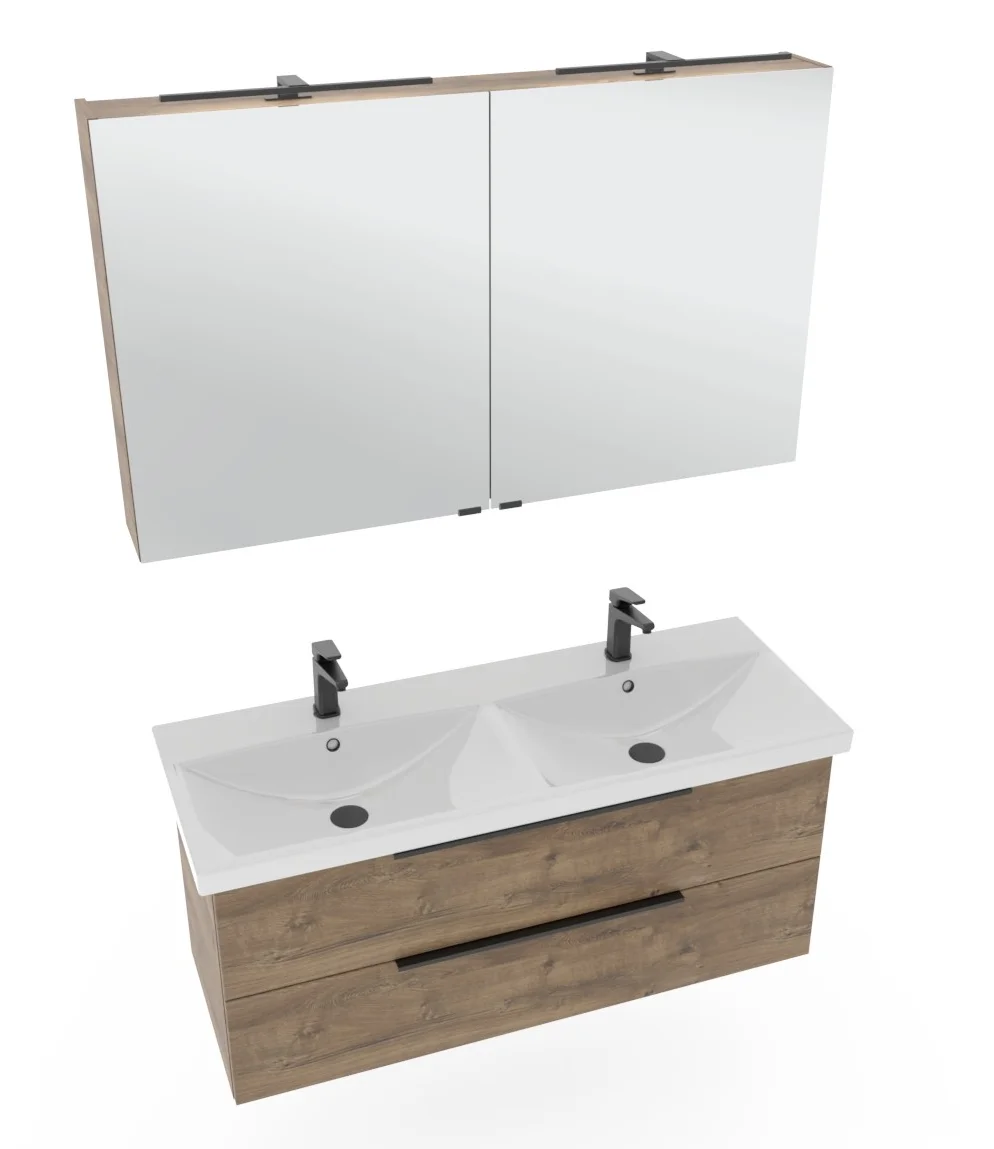 Pelipal 6090 Badmöbelset 120 cm - Doppelwaschbecken - Ansicht 3