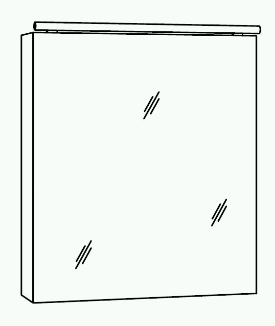 MARLIN 3060daily Spiegelschrank 60 cm SANB6