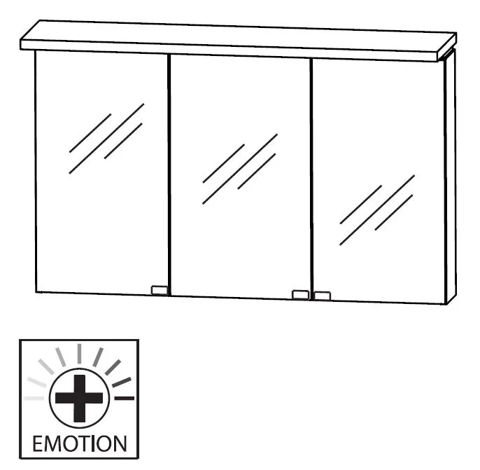 Puris Cool Line Badmöbelset mit Doppelwaschtisch 120 cm - mit Spiegelschrank Serie A - Ansicht 15