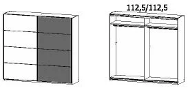 Rauch Tampa Schwebetürenschrank 48F8