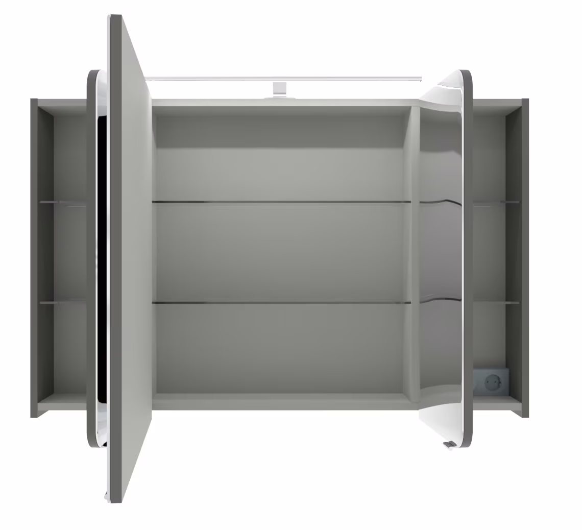 Pelipal 4005 Badmöbel Set mit Spiegelschrank mit Aufsatzleuchte - 117 cm - Ansicht 10