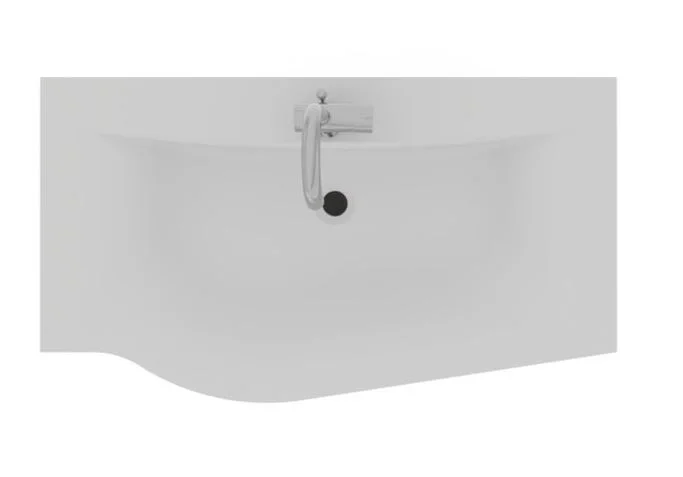 Puris Swing Badmöbelset - 90 cm / geschwungene Seite links - Ansicht 9