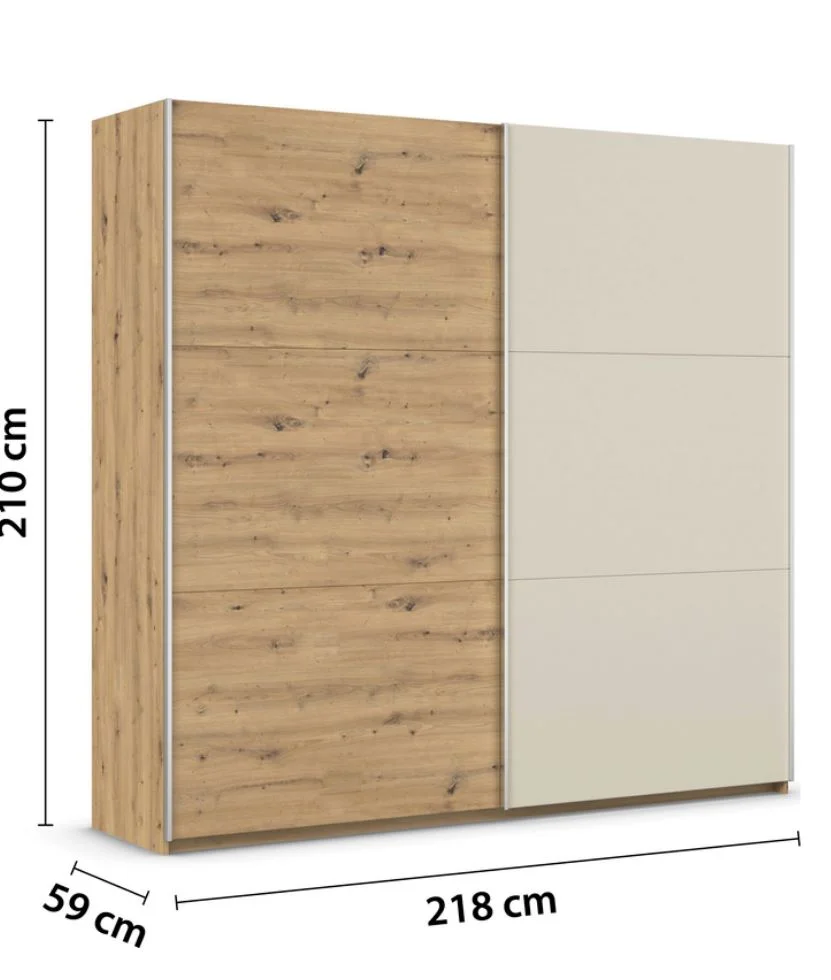 Rauch Blue Monza Schlafzimmerset inkl. Schwebetürenschrank - Ansicht 5