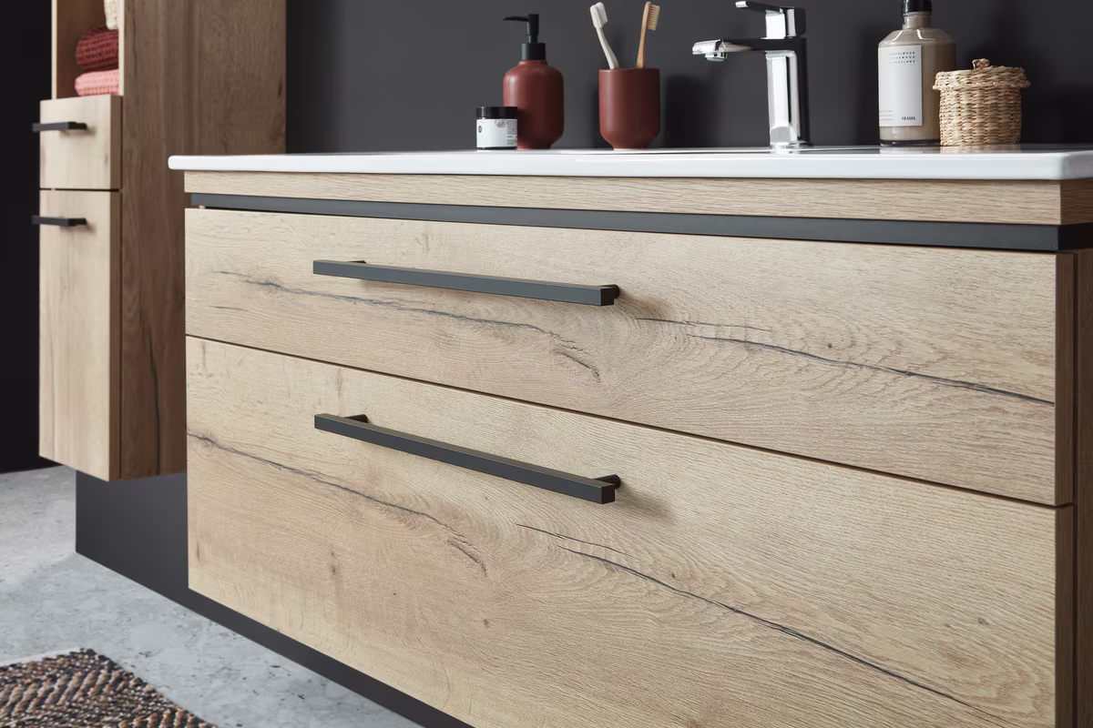 Puris Cool Line Badmöbelset 90 - mit Spiegelschrank Serie A