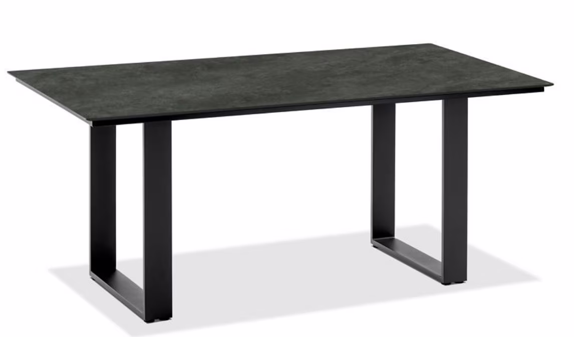 Niehoff Garden Esstisch Noah mit Profilkufe Anthrazit - HPL Platte / T1G3-