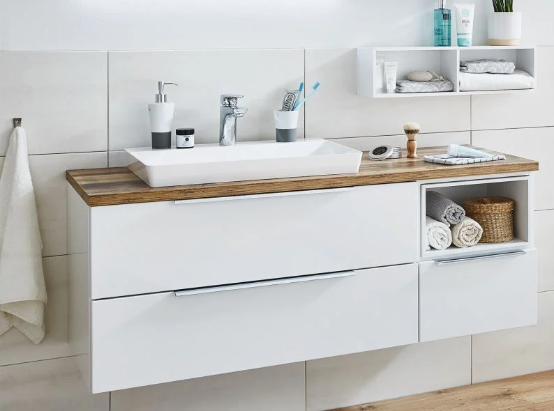 Puris Aspekt Waschtisch mit Unterschrank - 130 cm breit - Ansicht 2