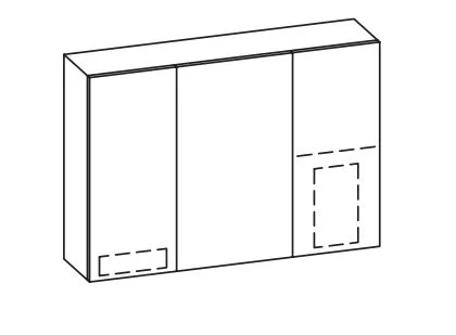 Pelipal Vario Select Spiegelschrank SKNEKST10G / SKNEKTS10G - L/R - 100 cm breit