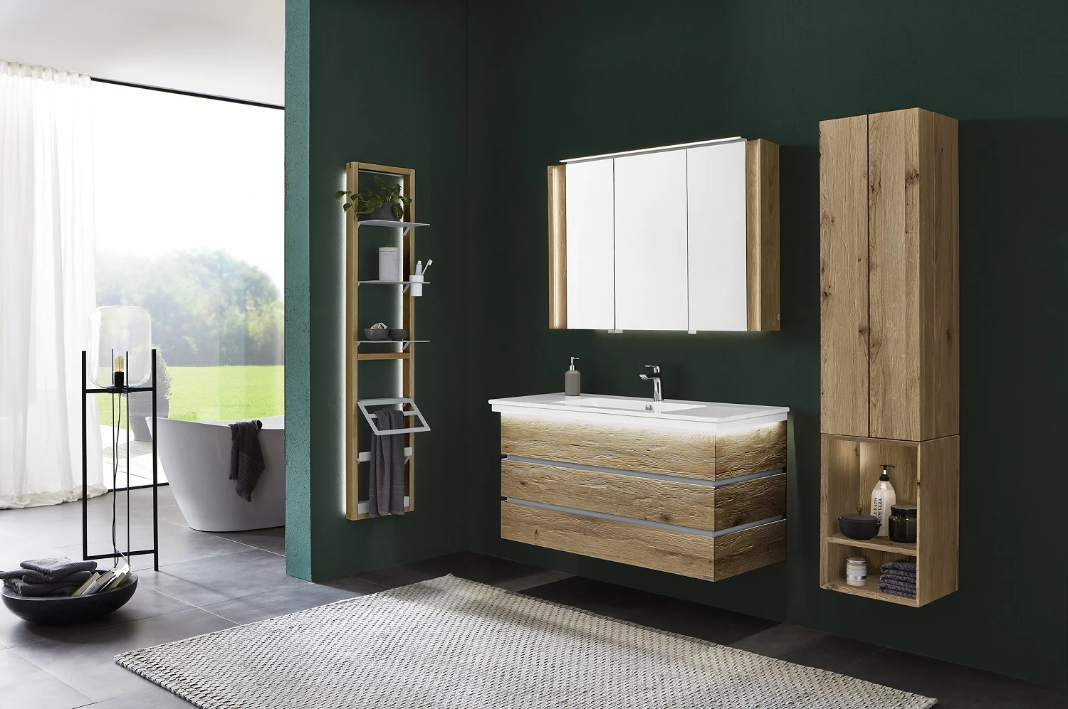 Thielemeyer Fresh Massivholz Badmöbelset 800280/801280 - Vorschlag 8 - 122 cm - Ansicht 4
