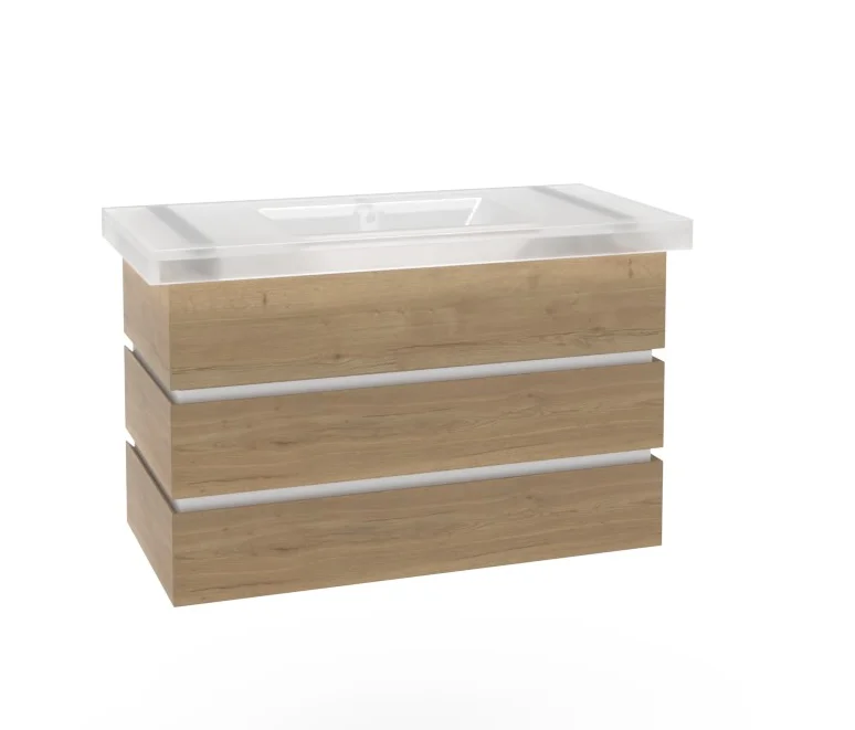 Thielemeyer Fresh Massivholz Badmöbelset 800578/801578 - Vorschlag 25 - 102 cm - Ansicht 7