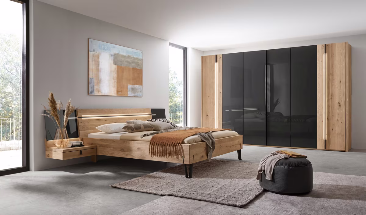 Thielemeyer Cubo Massivholzbett mit Designleiste - Ansicht 5