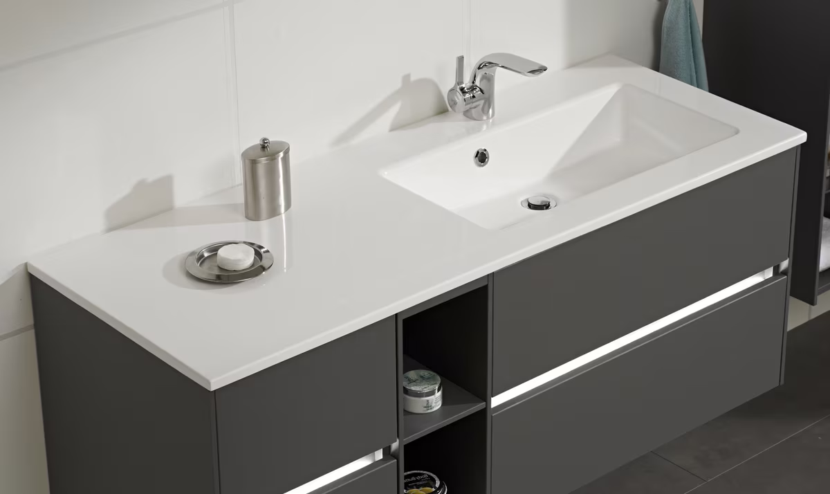 Pelipal 6010 Waschtisch-Set 133 cm - Rechts - Ansicht 4