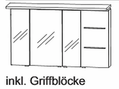 Puris Swing Spiegelschrank 120 cm SET40122R