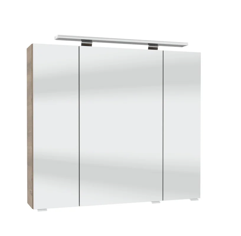 Pelipal 4010 Badmöbel Set inkl. Spiegelschrank mit Aufsatzleuchte - 80 cm - Ansicht 7