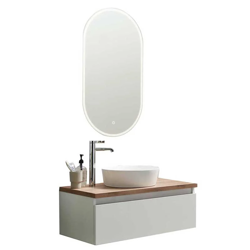 Puris Vialli Badmöbel Set 80 cm breit - Becken mittig