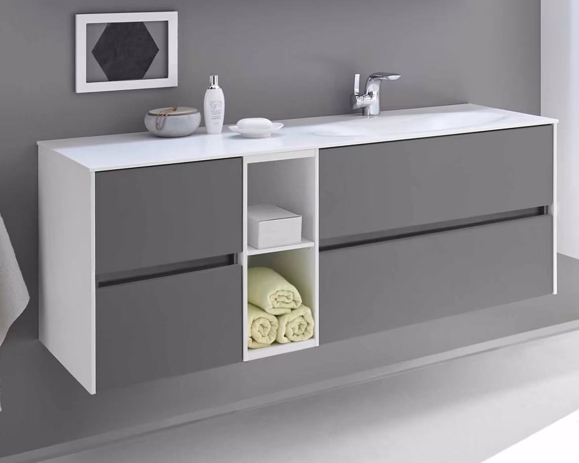 Pelipal 6010 Waschtisch-Set 133 cm - Rechts - Ansicht 2