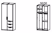 Breite 100 cm - Maße: 101x223x61 cm
