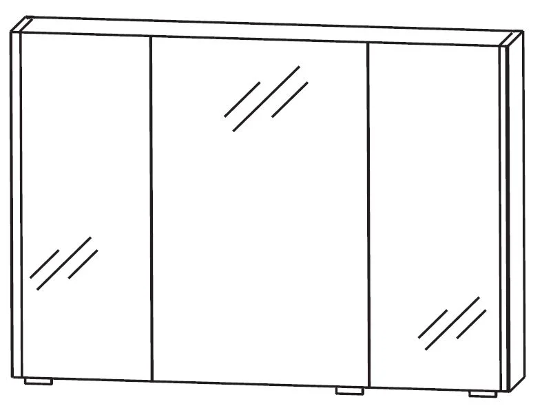 Puris Fresh Spiegelschrank 100 cm S2A431079 - Ansicht 4