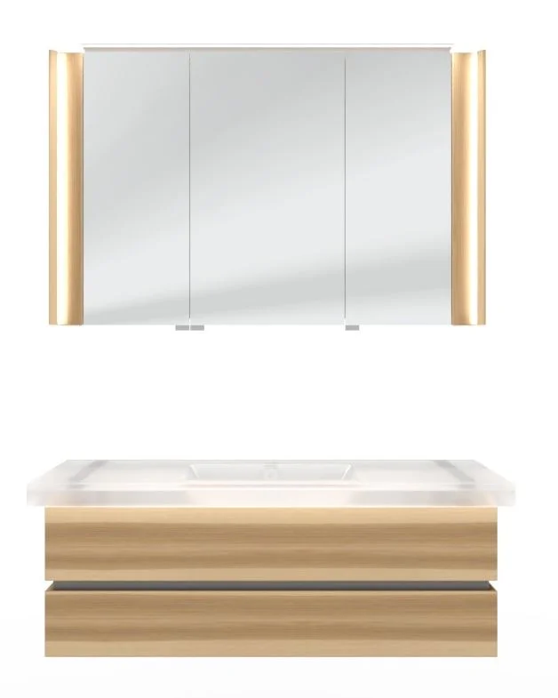 Thielemeyer Fresh Massivholz Badmöbelset Vorschlag 800080 - 122 cm - Ansicht 5