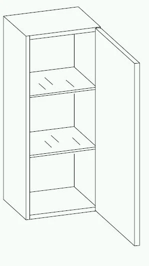 Pelipal 3006 Wandschrank 30 cm 3006.093035 - Ansicht 3