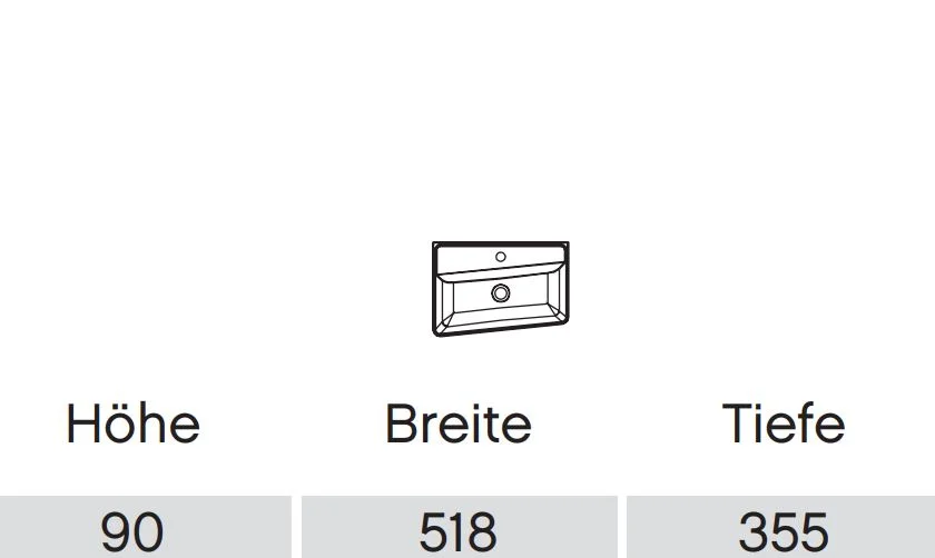 Pelipal 6905 Waschtisch-Set 50 / 71 cm - Ausführung links mit Verbundplatte - Ansicht 4