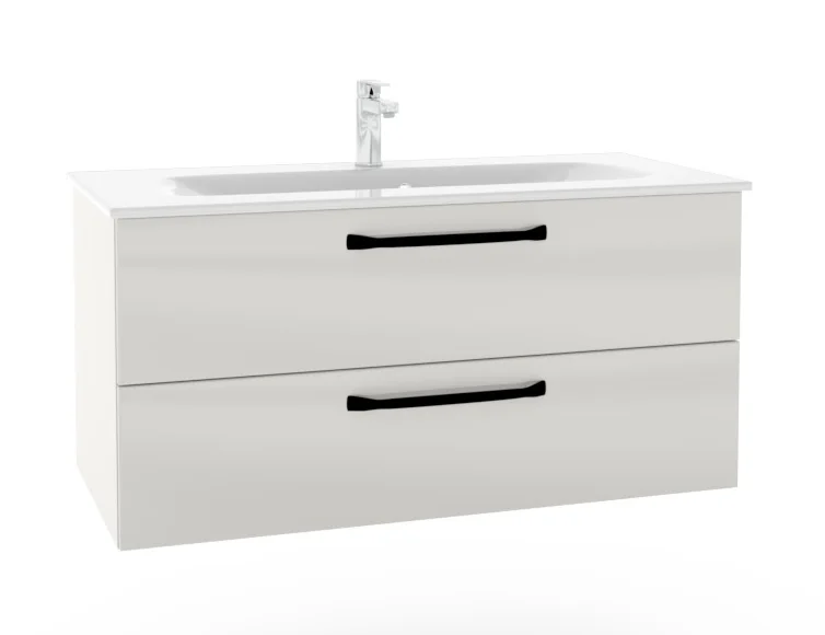 Pelipal TrenTino Badmöbel Set 107 cm breit - Spiegelschrank wählbar - Ansicht 8