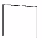 Passepartout ohne Beleuchtung / Breite 259 cm