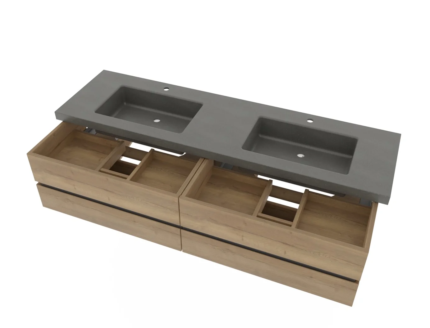 Thielemeyer Fresh Massivholz Badmöbelset 800062/ 801062 - 177 cm - Ansicht 8