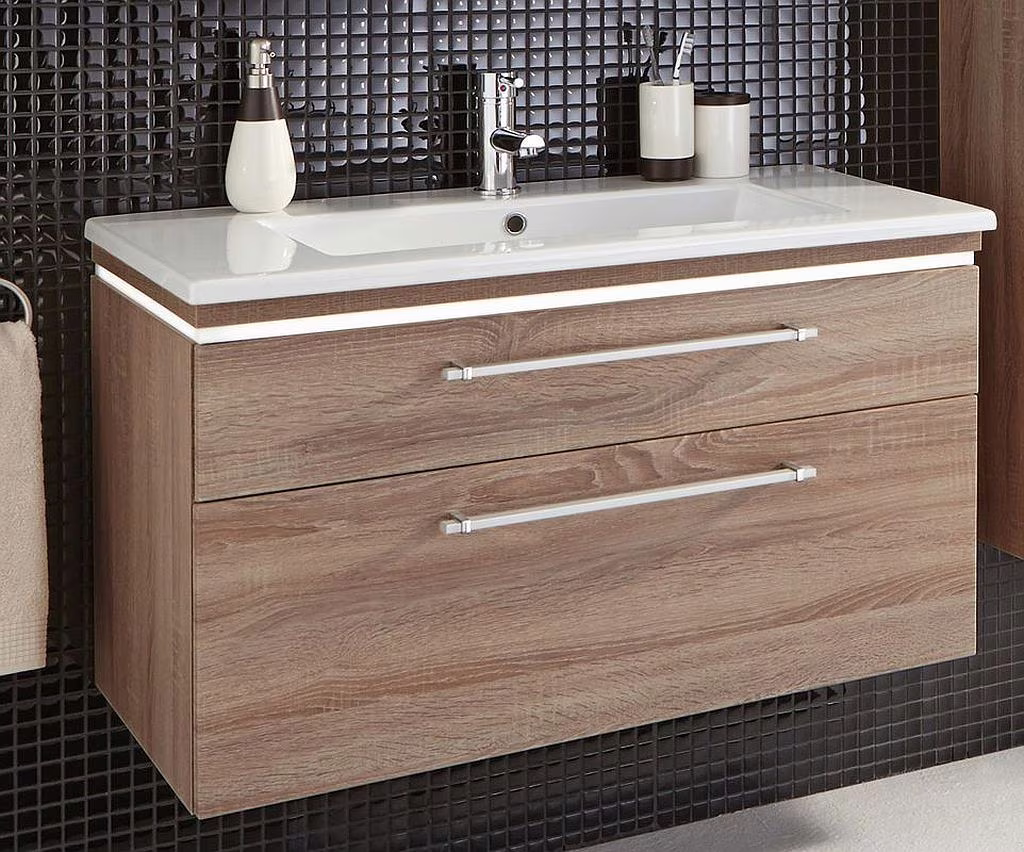 Puris Cool Line Waschtisch mit Unterschrank 92 cm - Keramik - Ansicht 5