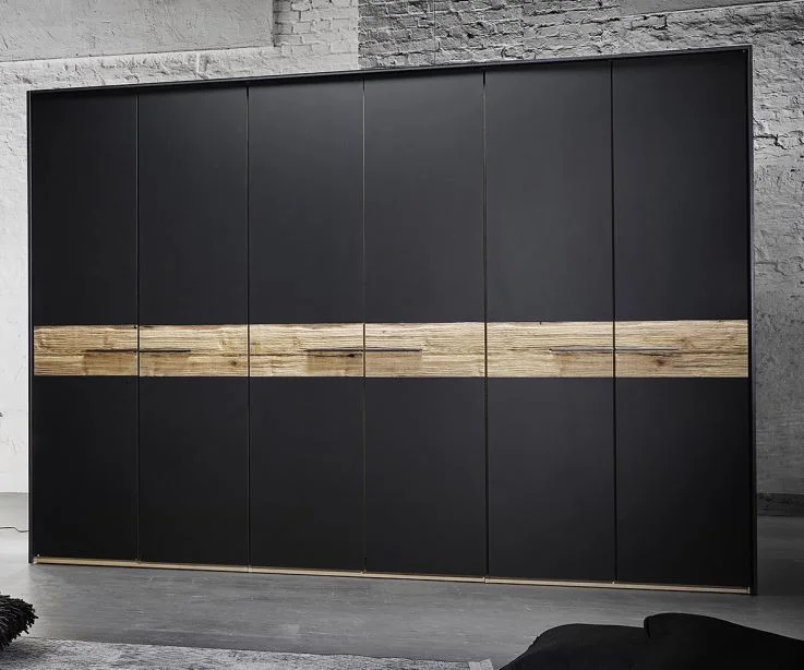 Thielemeyer Steel Schlafzimmerset inkl. Drehtürenschrank 6-türig mit Colorglastüren - Ansicht 4