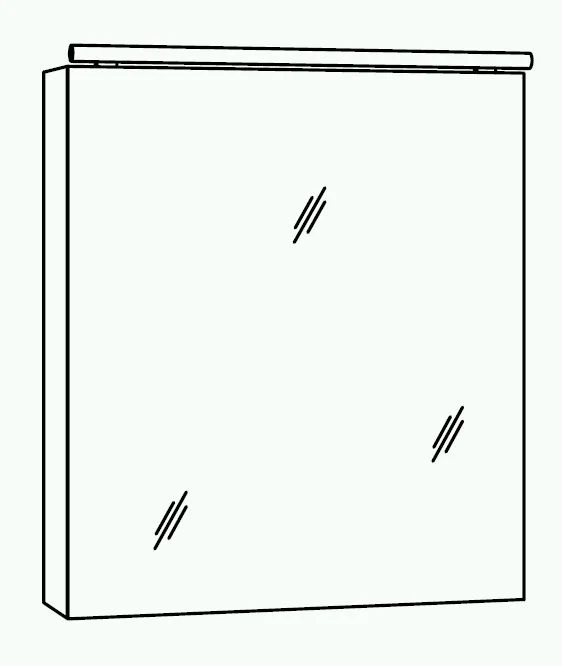 MARLIN 3060daily Spiegelschrank 60 cm SANB6