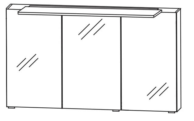 Puris Fresh Badmöbelset 120 cm - Serie D - Ansicht 14