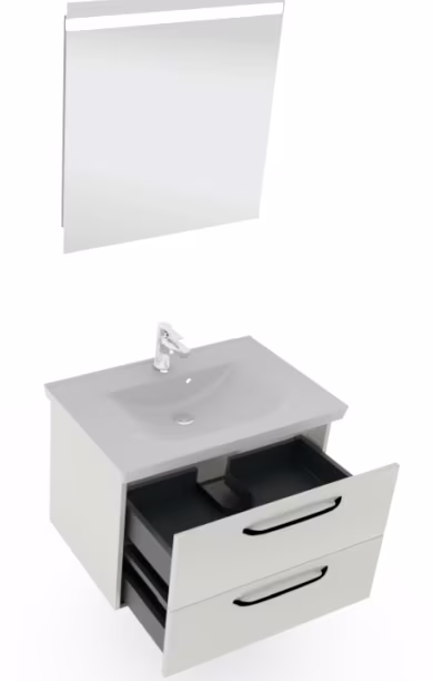 Pelipal TrenTino Badmöbel Set 80 cm breit - Spiegel wählbar - Ansicht 5