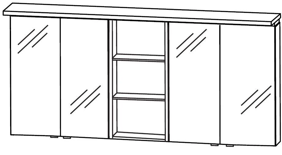 Puris Swing Spiegelschrank 180 cm SET4118 2
