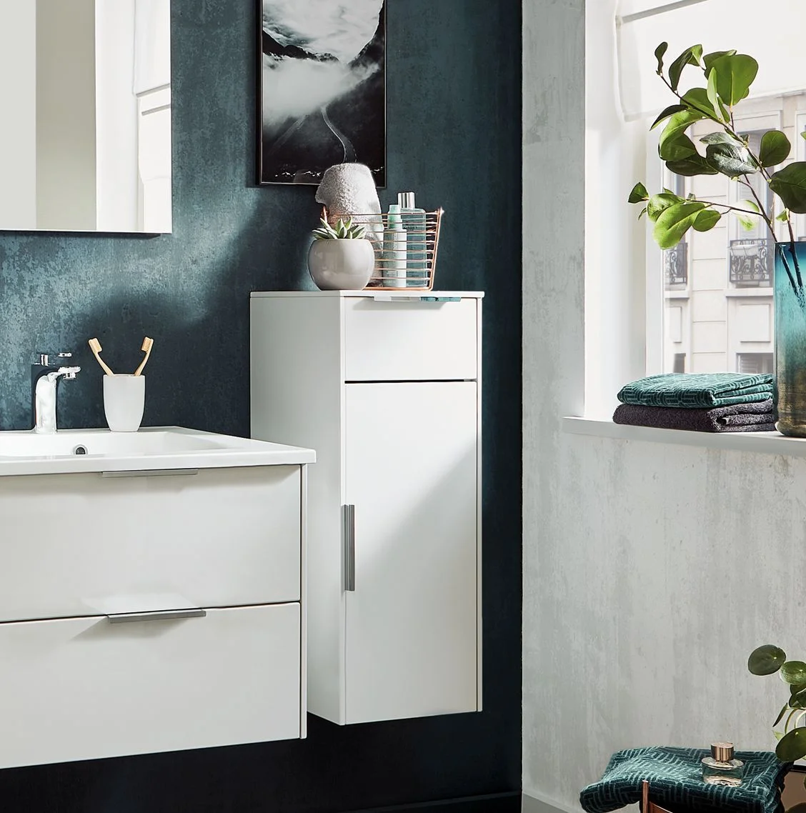 Puris d.light Bad-Highboard 32,2 cm breit HBA553A D L/R
